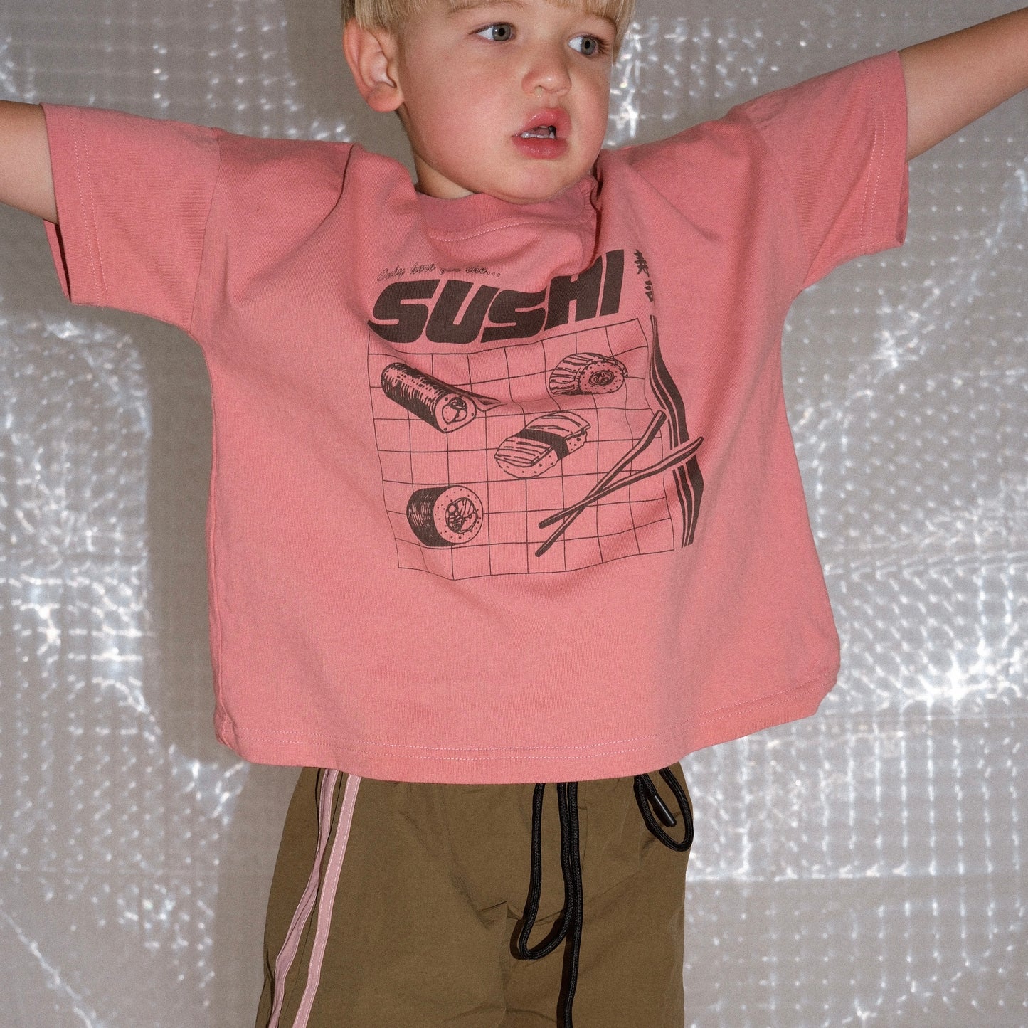 Sushi Oversized Tee - Pink