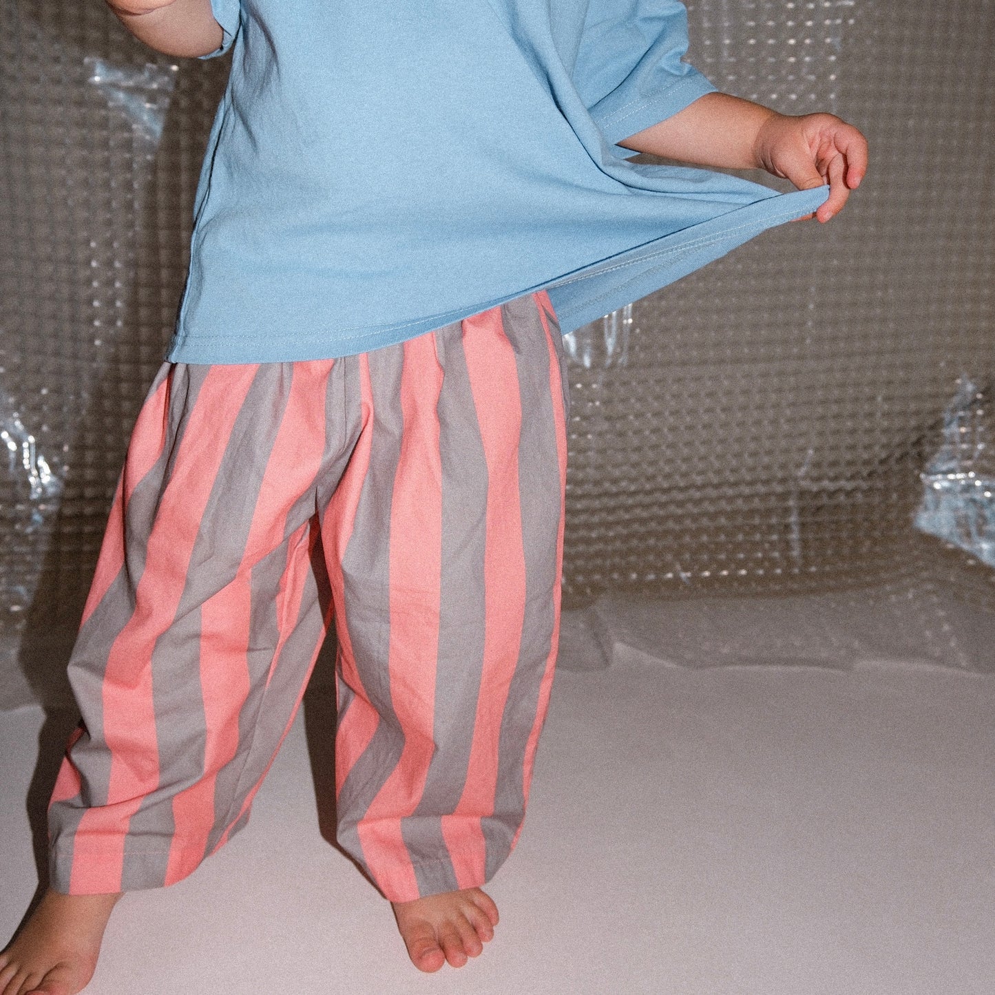 Carnival Balloon Pant - Pink/Grey