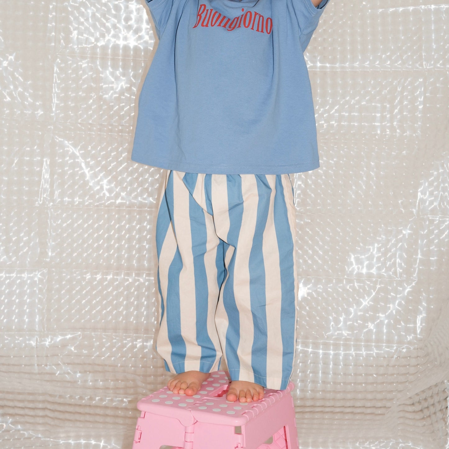 Carnival Balloon Pant - Blue/Cream