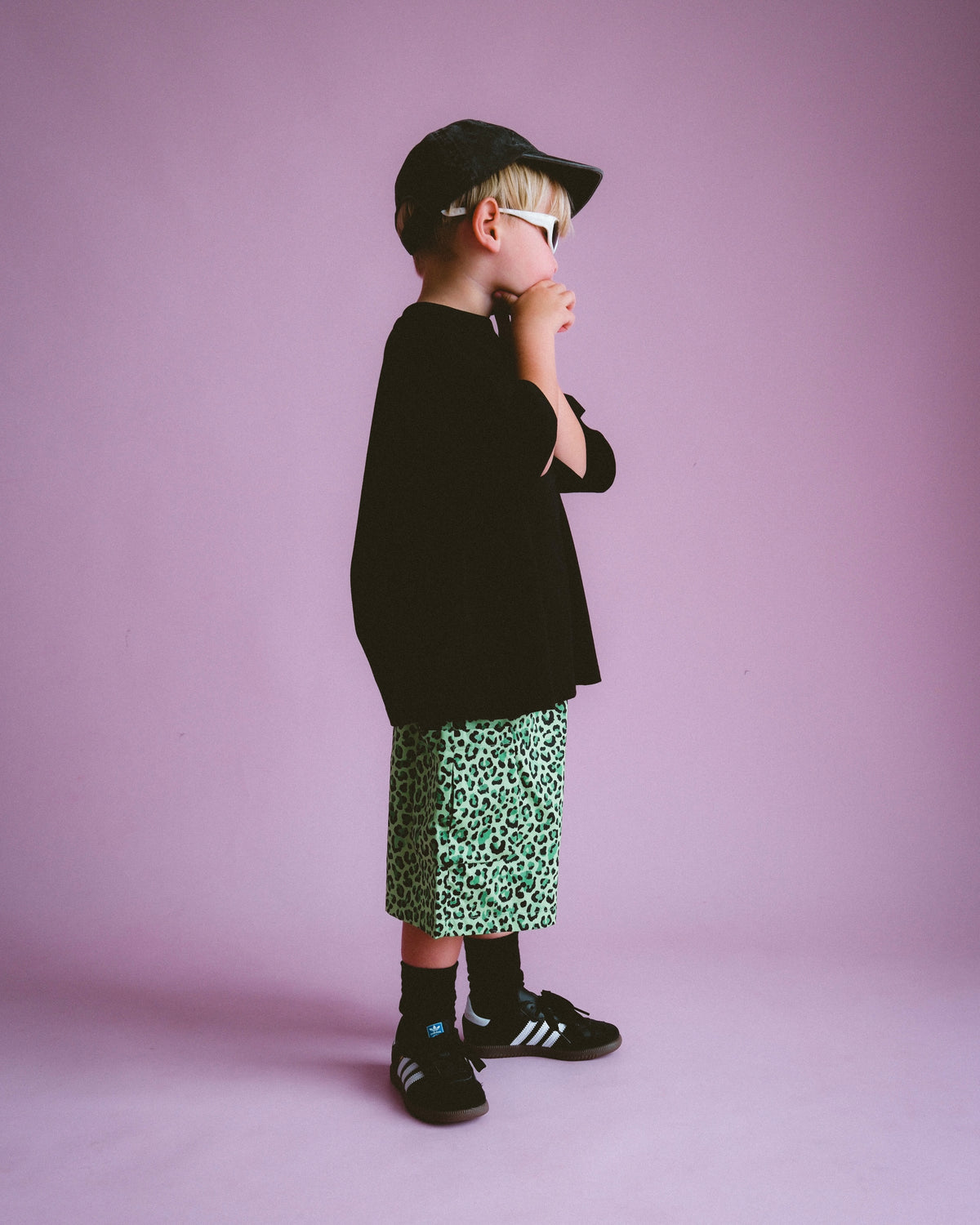 Leopard Cargo Short - Acid Lime