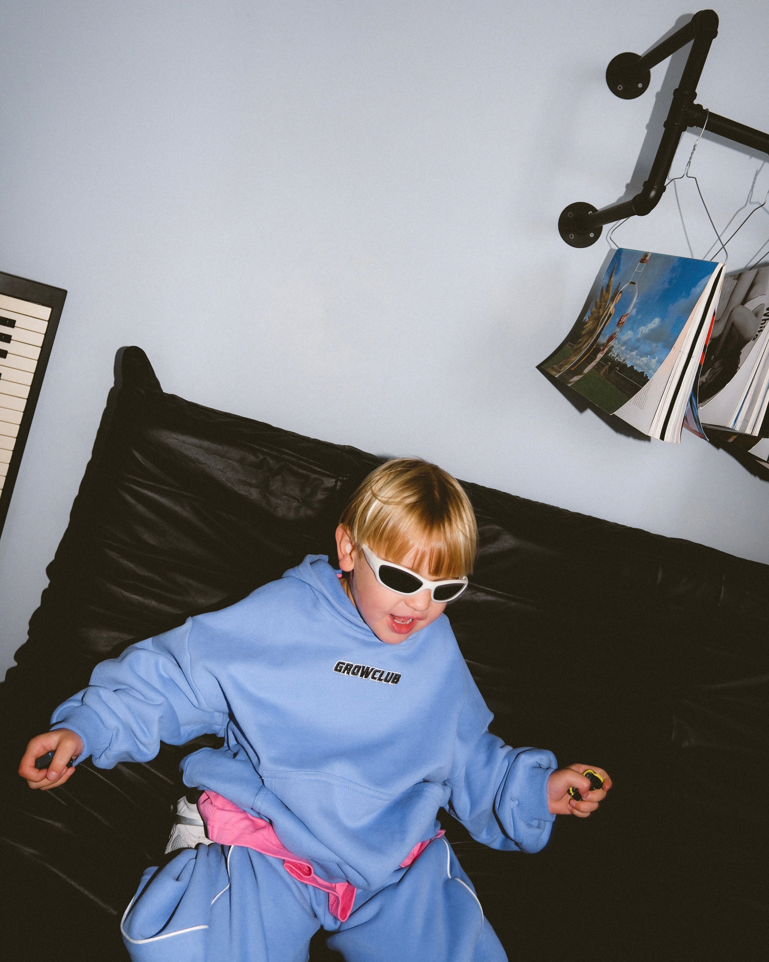 Logo Fleece Hoodie - Periwinkle