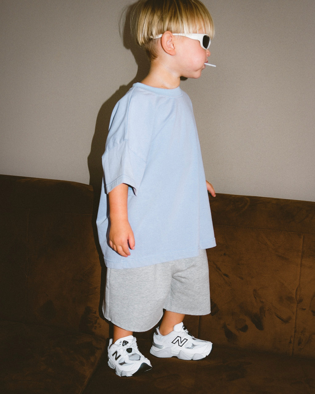 Basic Acid Wash Tee - Periwinkle