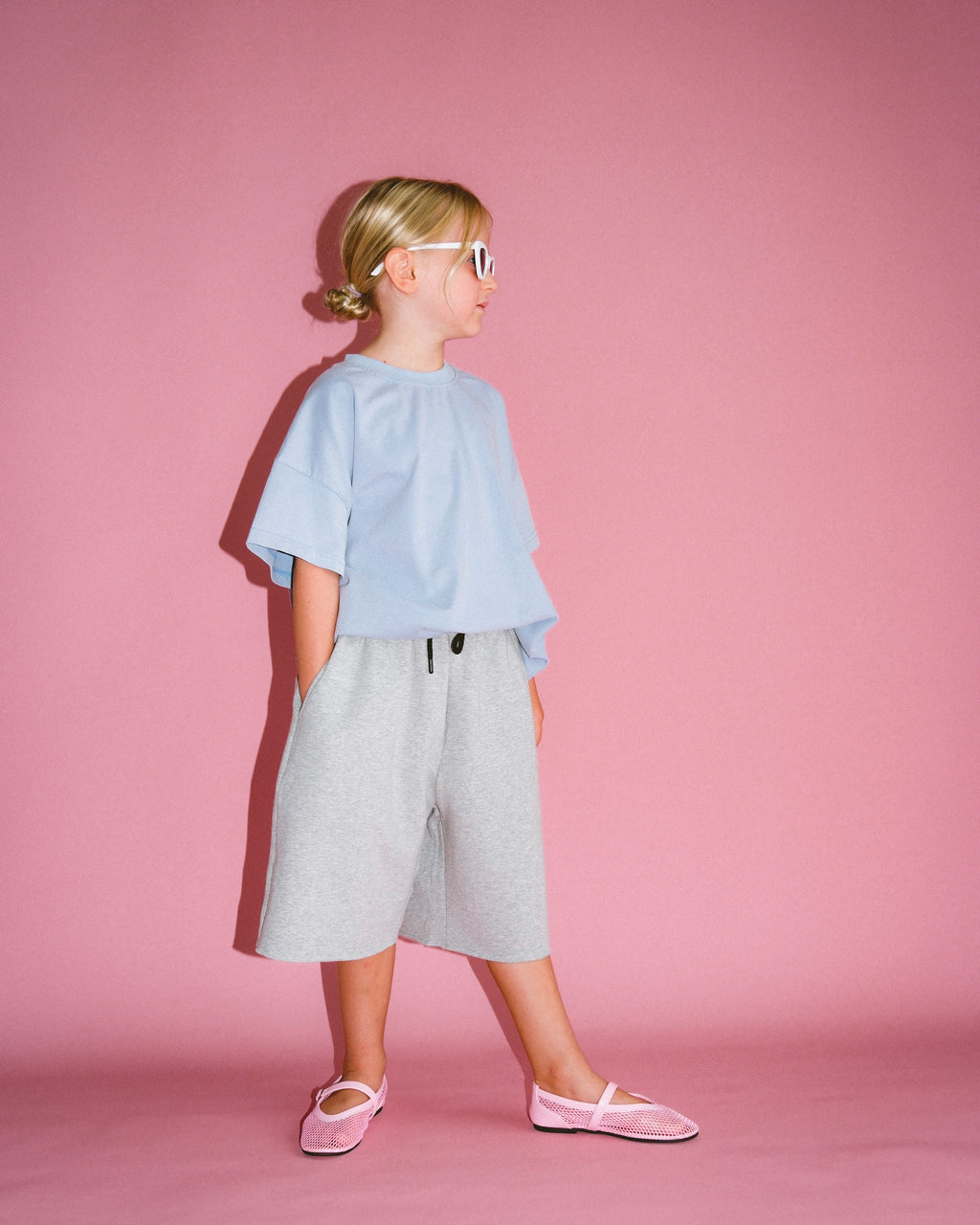 Bermuda Track Short - Grey Marle