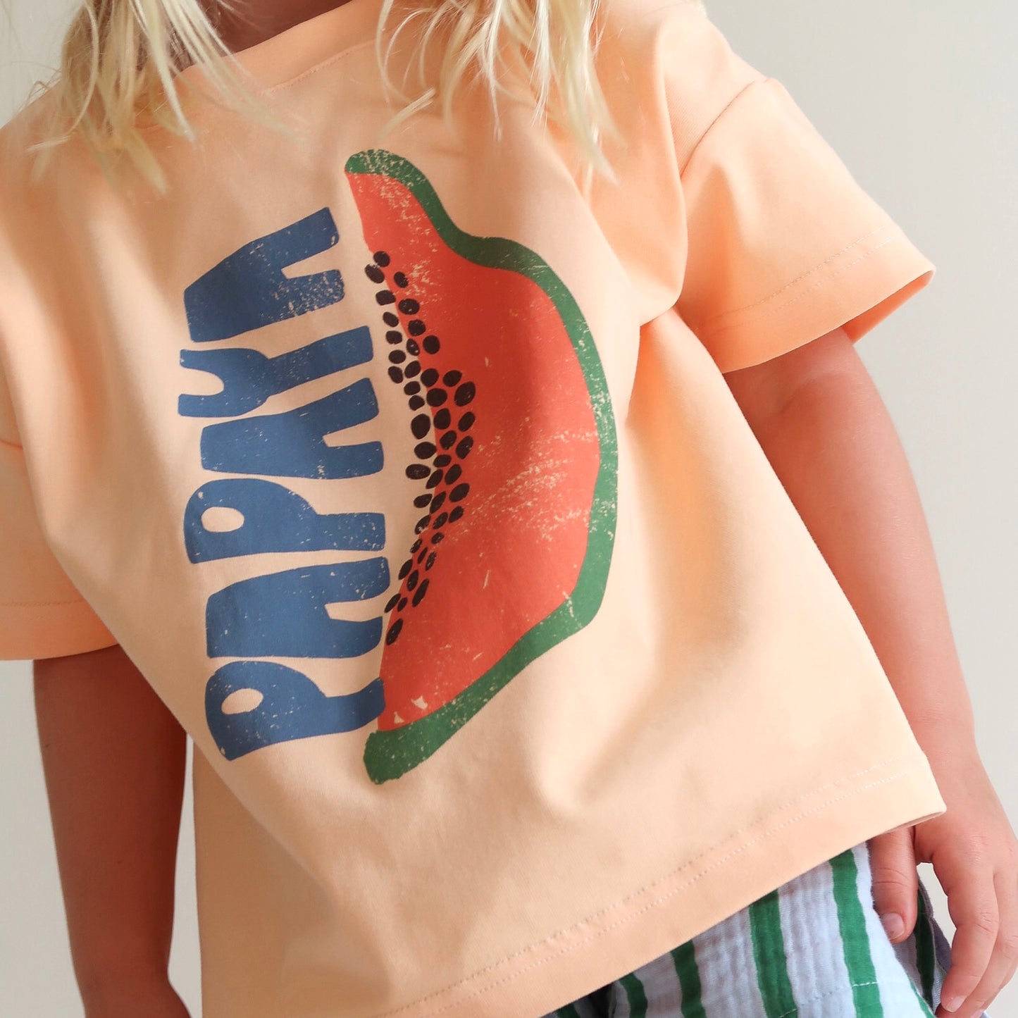 Papaya Oversized Tee - Peach (CLEARANCE)