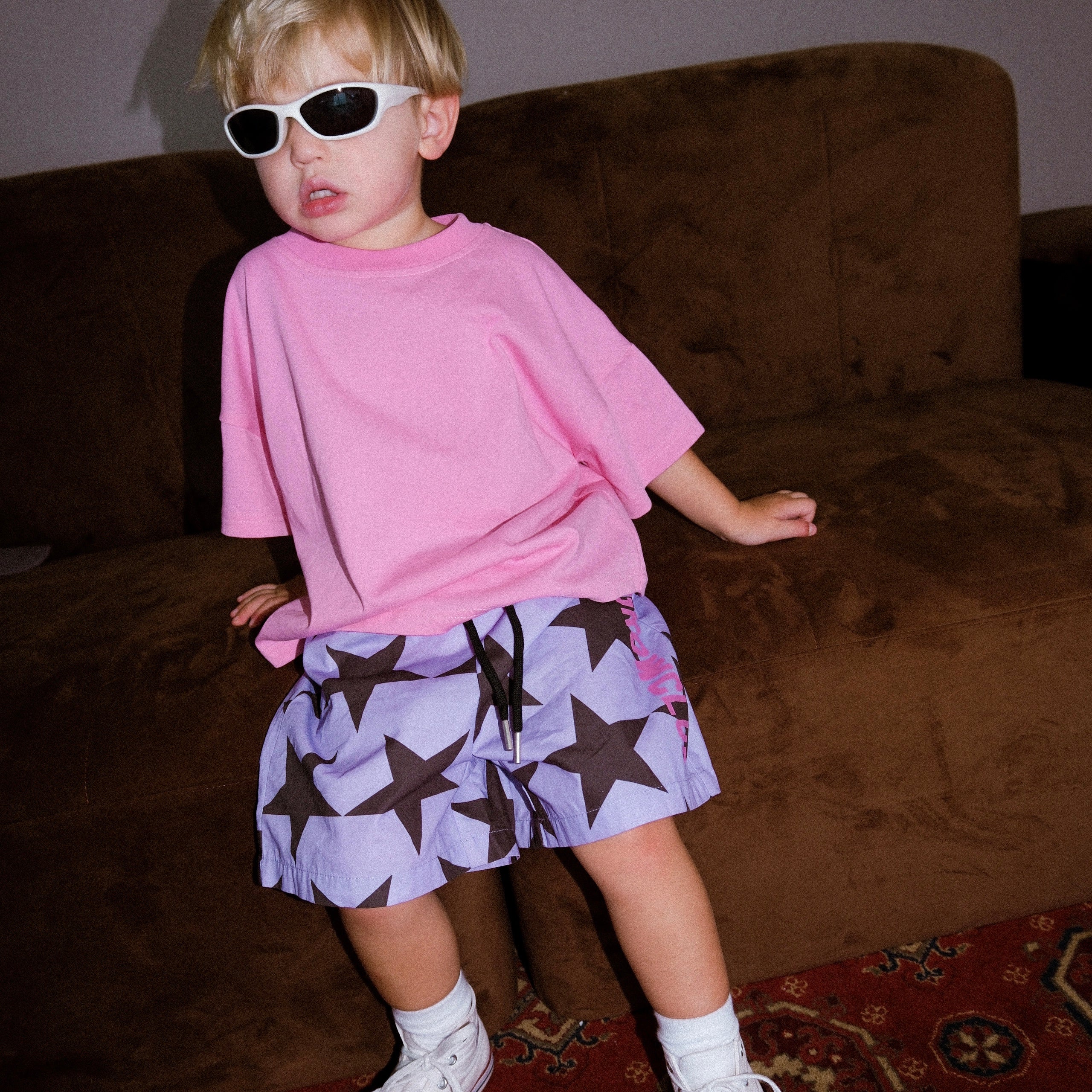 Running Dept. Oversized Tee - Punchy Pink