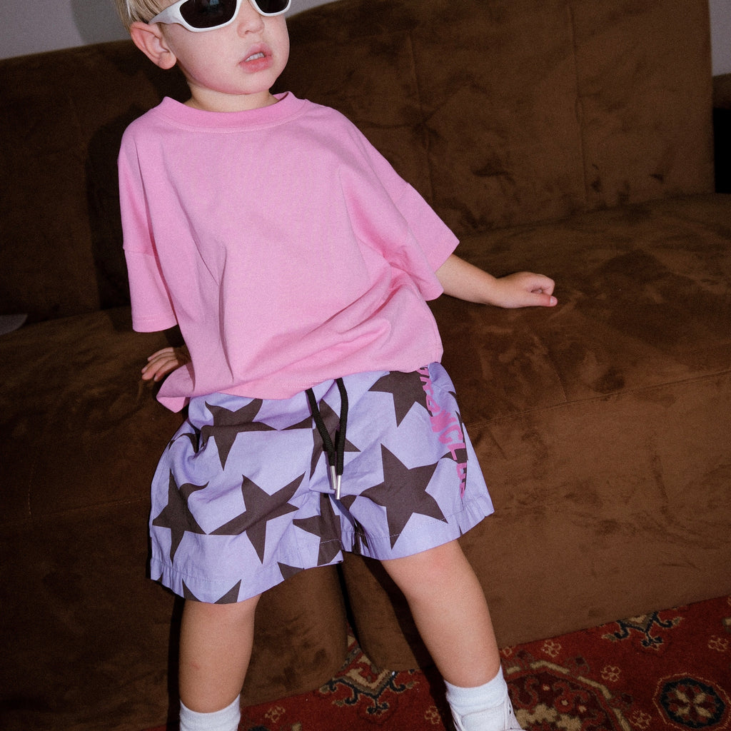 Superstar Longline Short - Purple / Ink