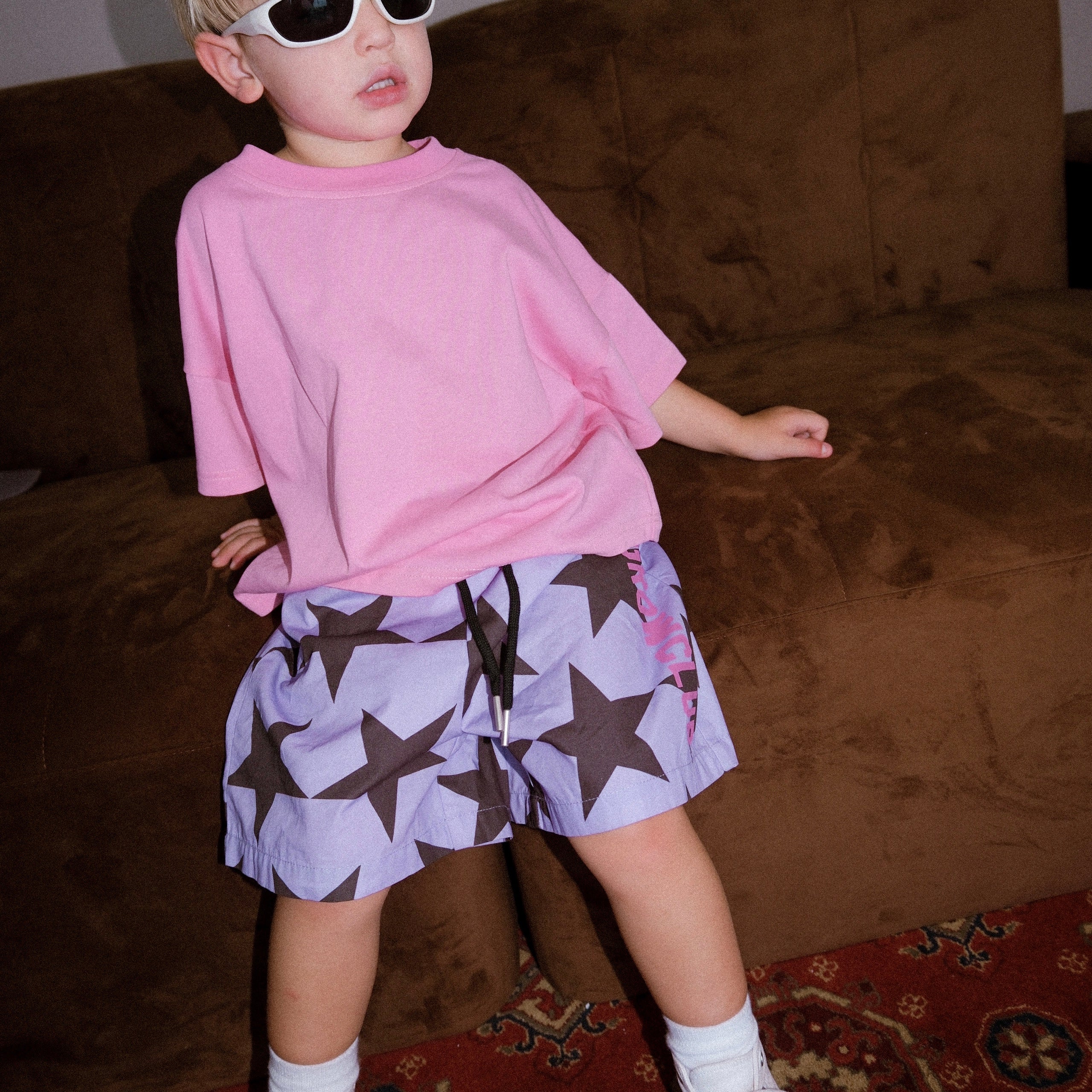 Superstar Longline Short - Purple / Ink