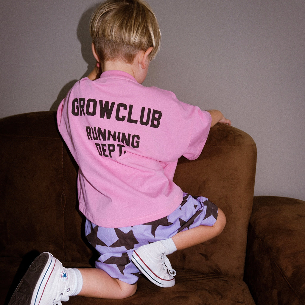 Running Dept. Oversized Tee - Punchy Pink