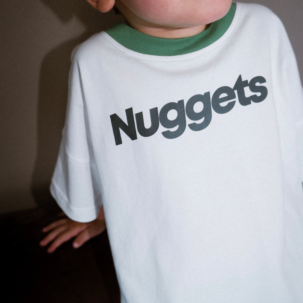 Nuggets Oversized Tee - Warm White