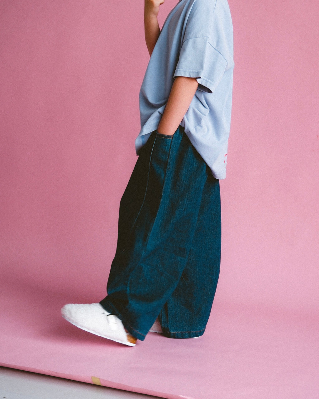 Denim Barrel Jean - Deep Blue Wash