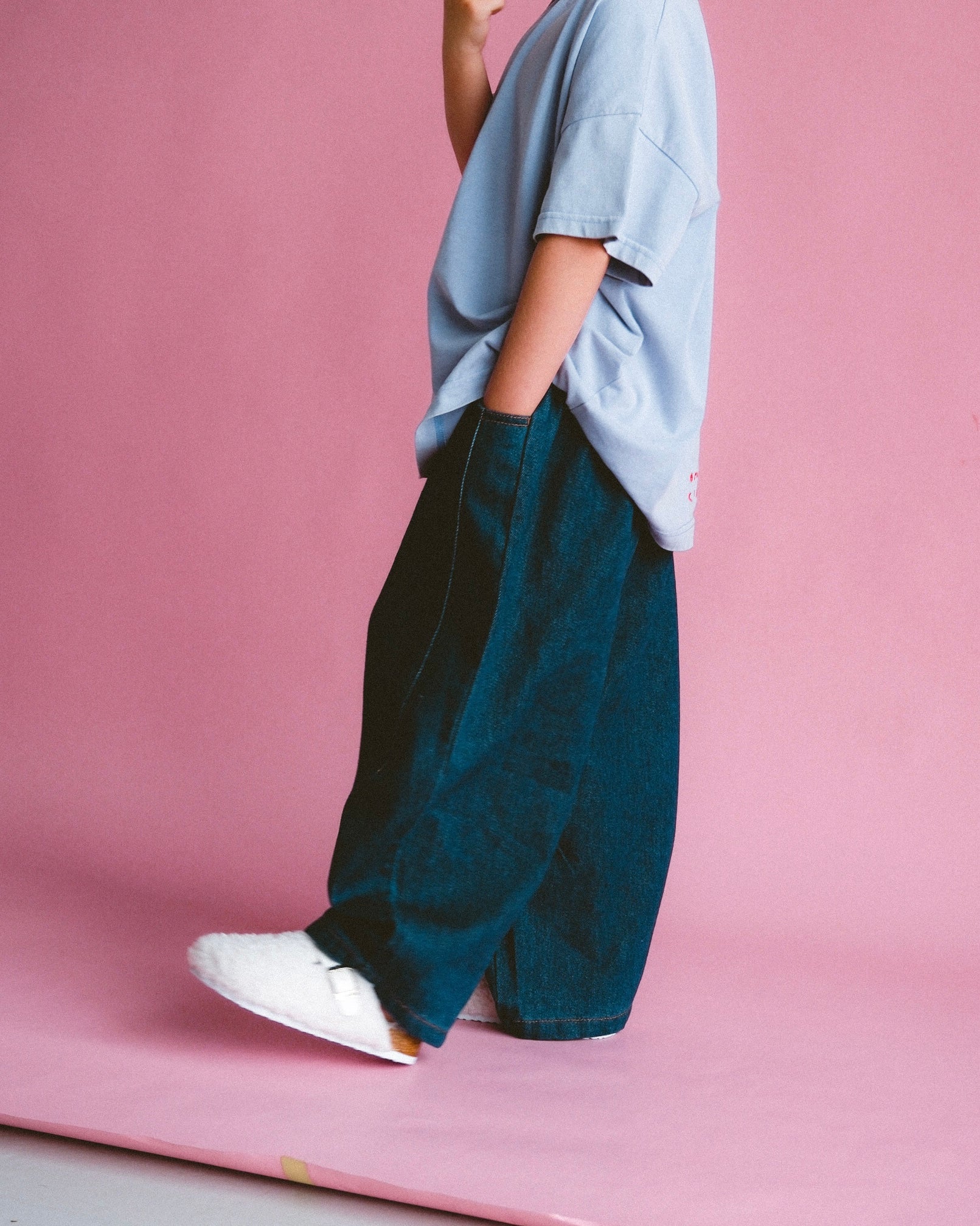 Denim Barrel Jean - Deep Blue Wash