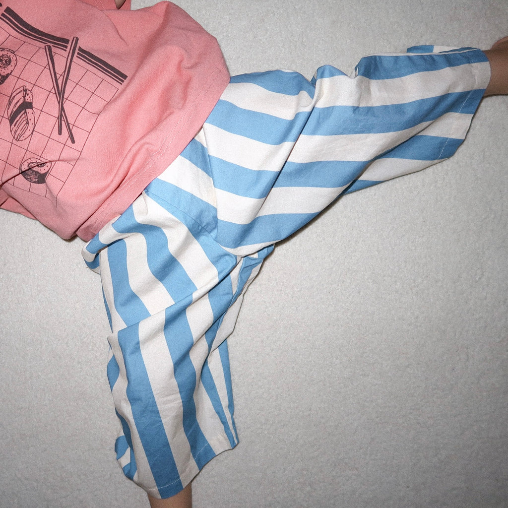 Carnival Balloon Pant - Blue/Cream