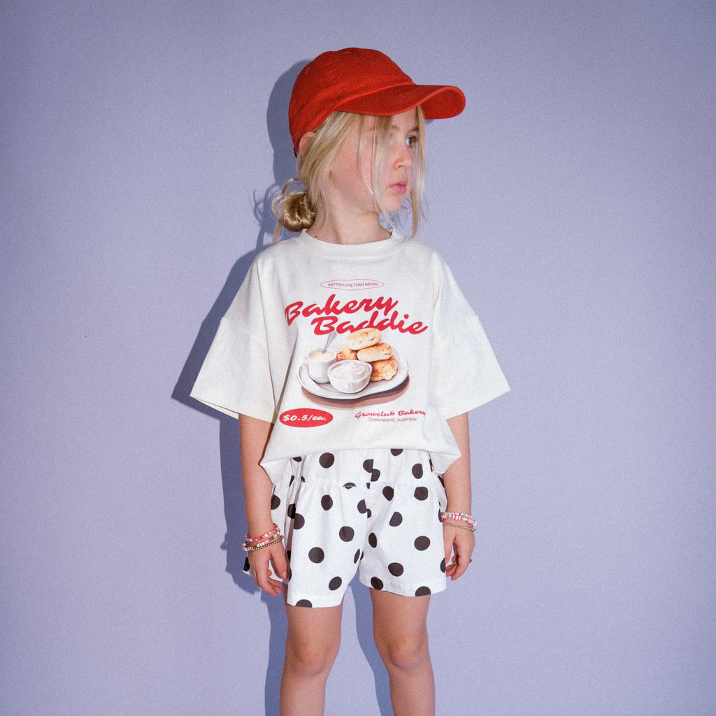 Bakery Baddie Oversized Tee - Butter