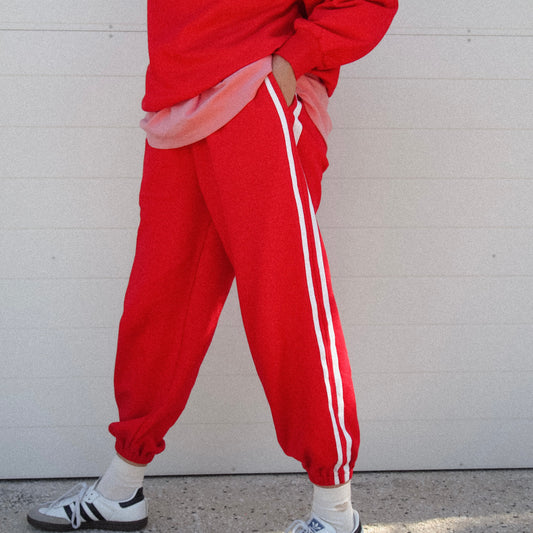 ADULTS Darlin’ Tracksuit Pant - Racing Red
