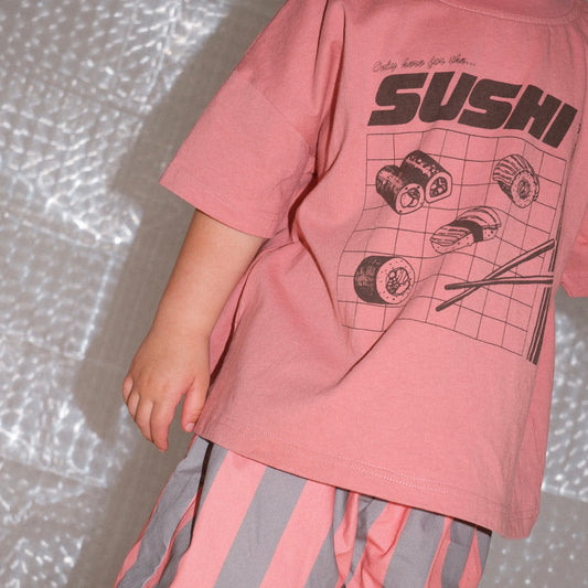 Sushi Oversized Tee - Pink