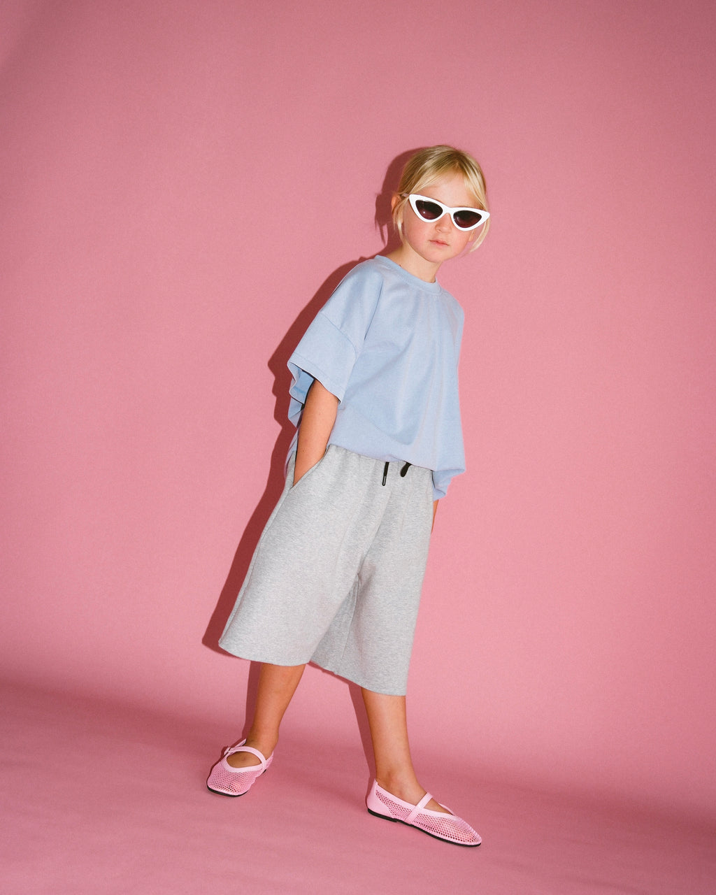 Basic Acid Wash Tee - Periwinkle