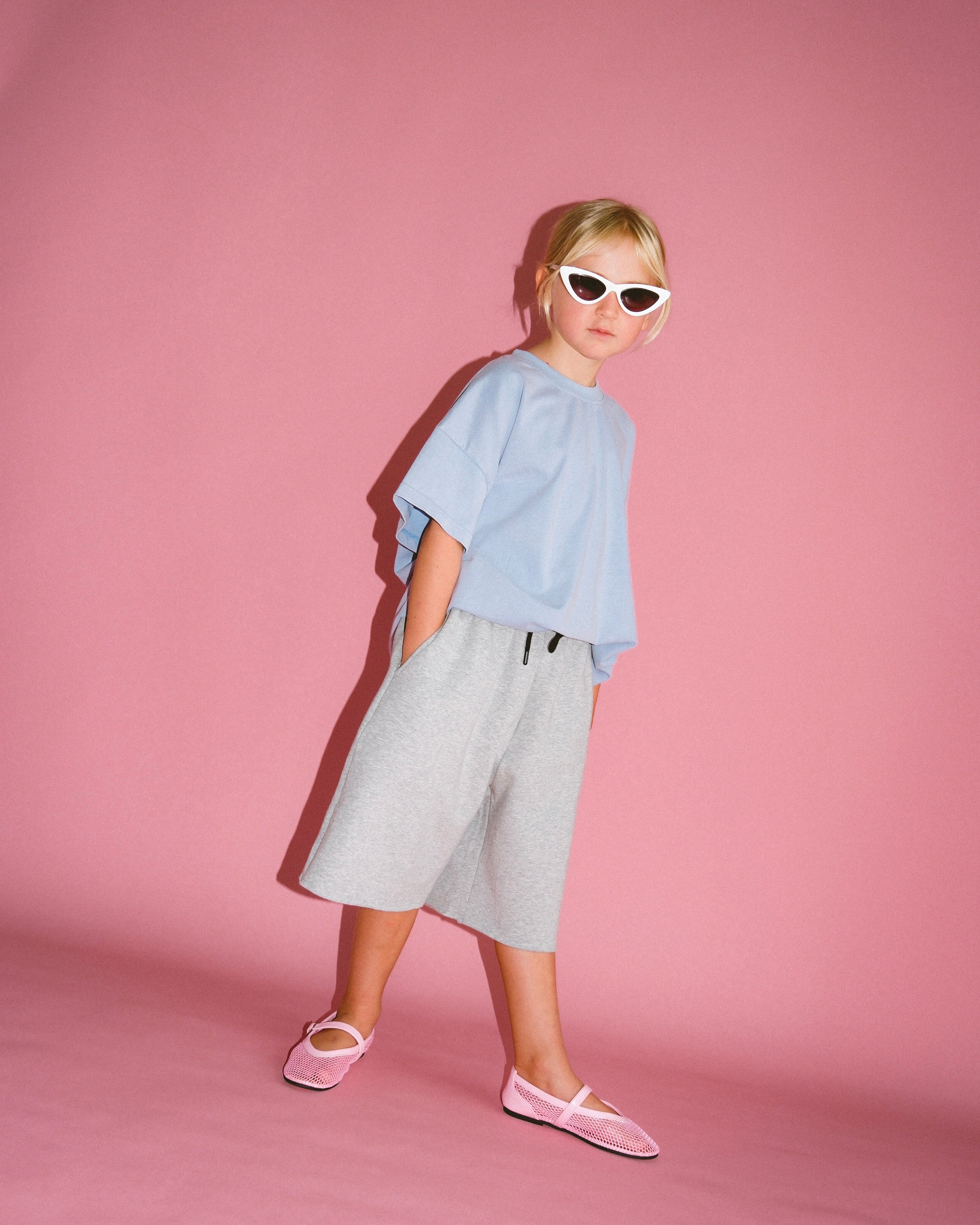 Basic Acid Wash Tee - Periwinkle