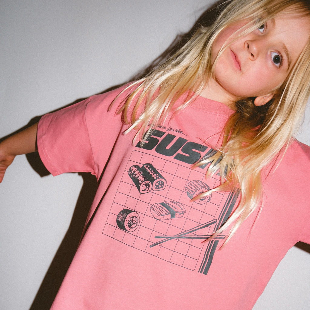 Sushi Oversized Tee - Pink