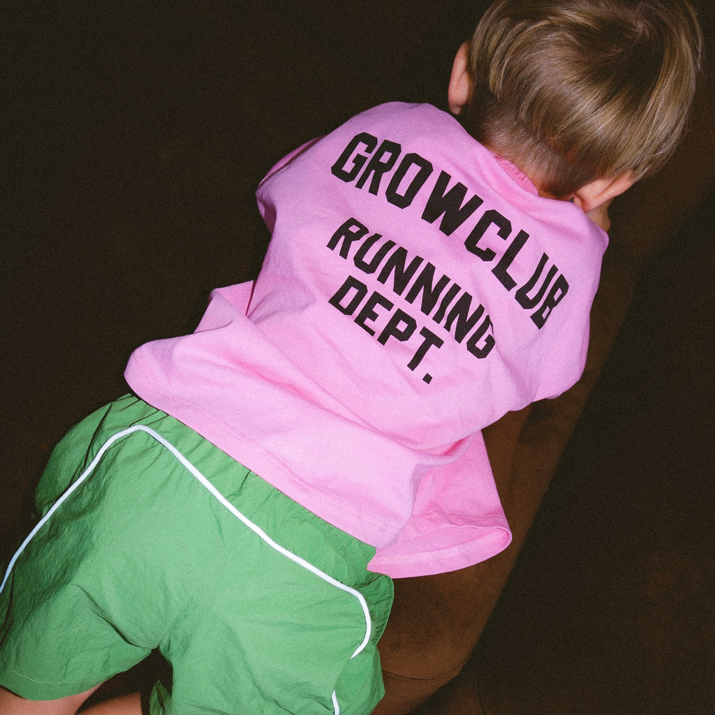 Running Dept. Oversized Tee - Punchy Pink