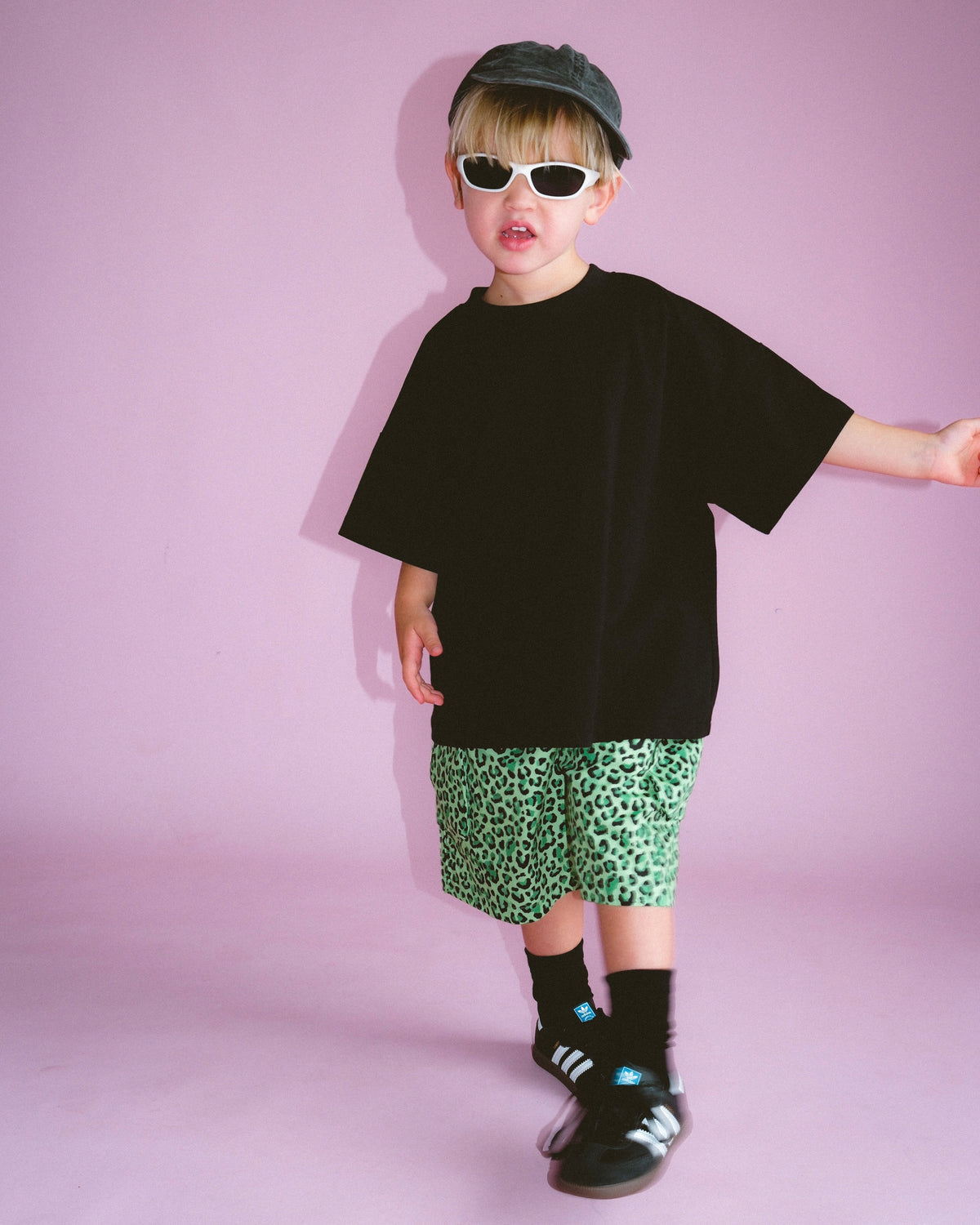 Leopard Cargo Short - Acid Lime