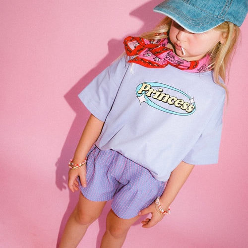 Frill Short - Pink/Purple Gingham