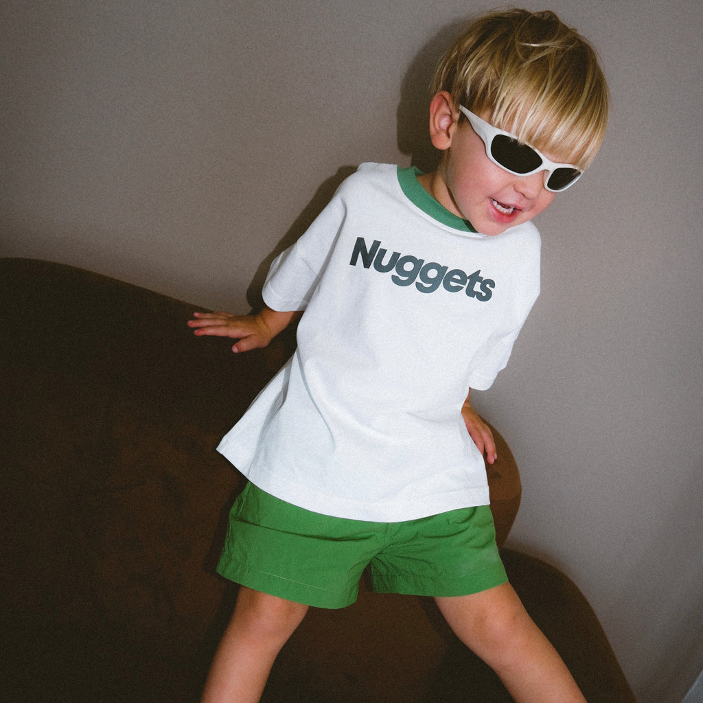 Nuggets Oversized Tee - Warm White