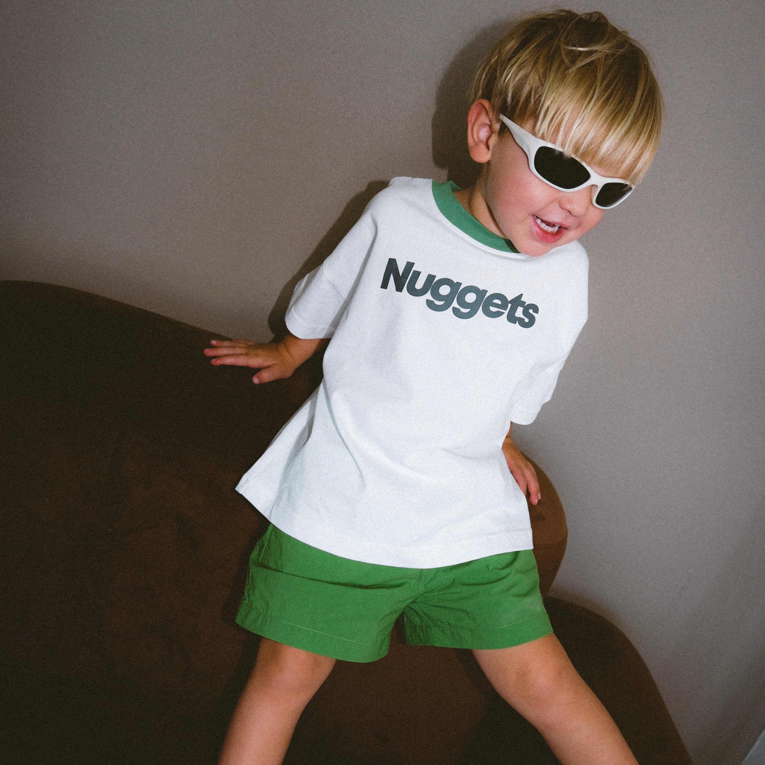 Nuggets Oversized Tee - Warm White