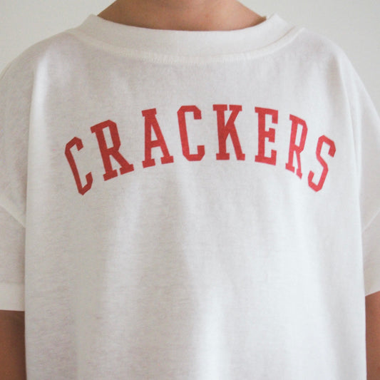 Crackers Oversized Tee - Warm White (CLEARANCE)