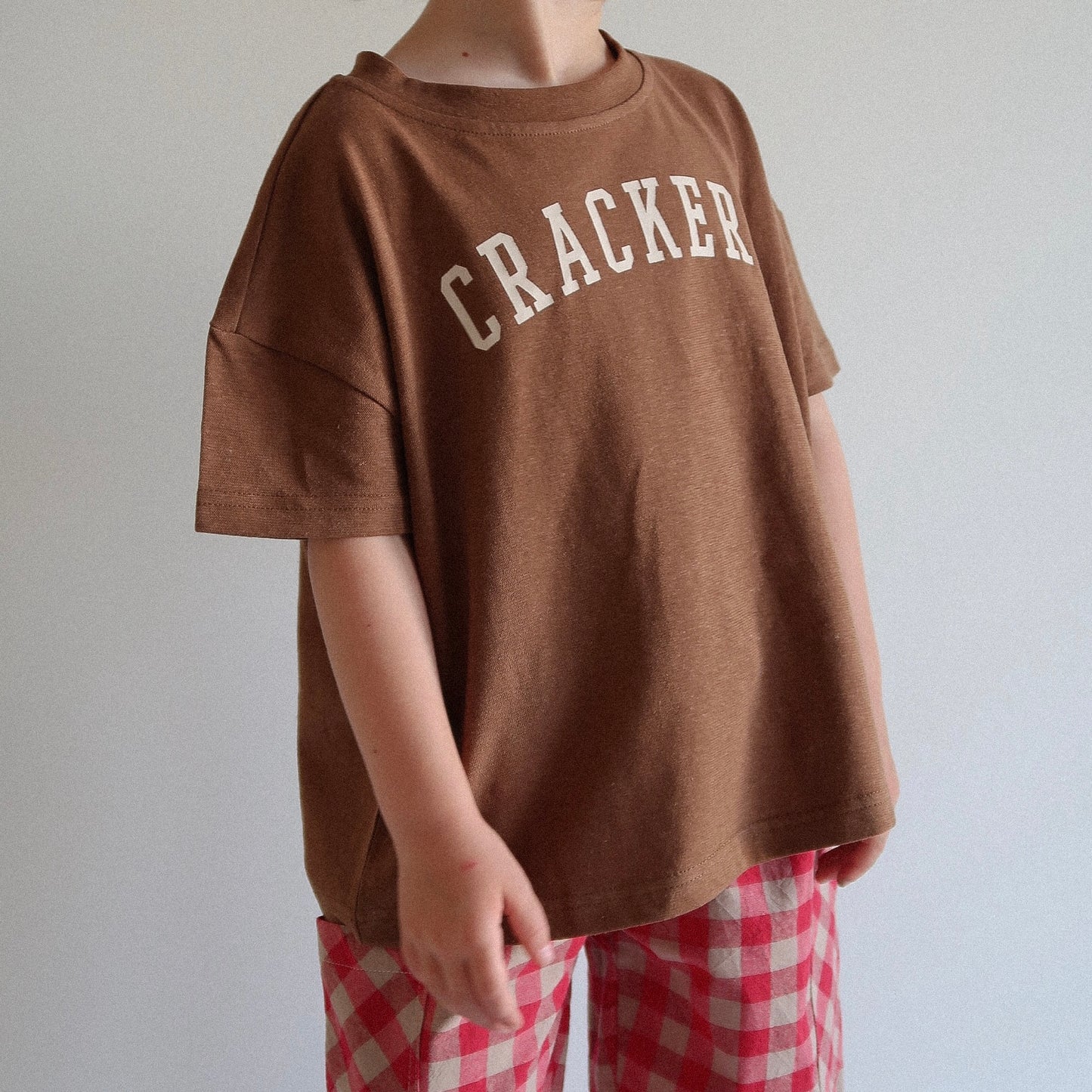Crackers Oversized Tee - True Brown (CLEARANCE)