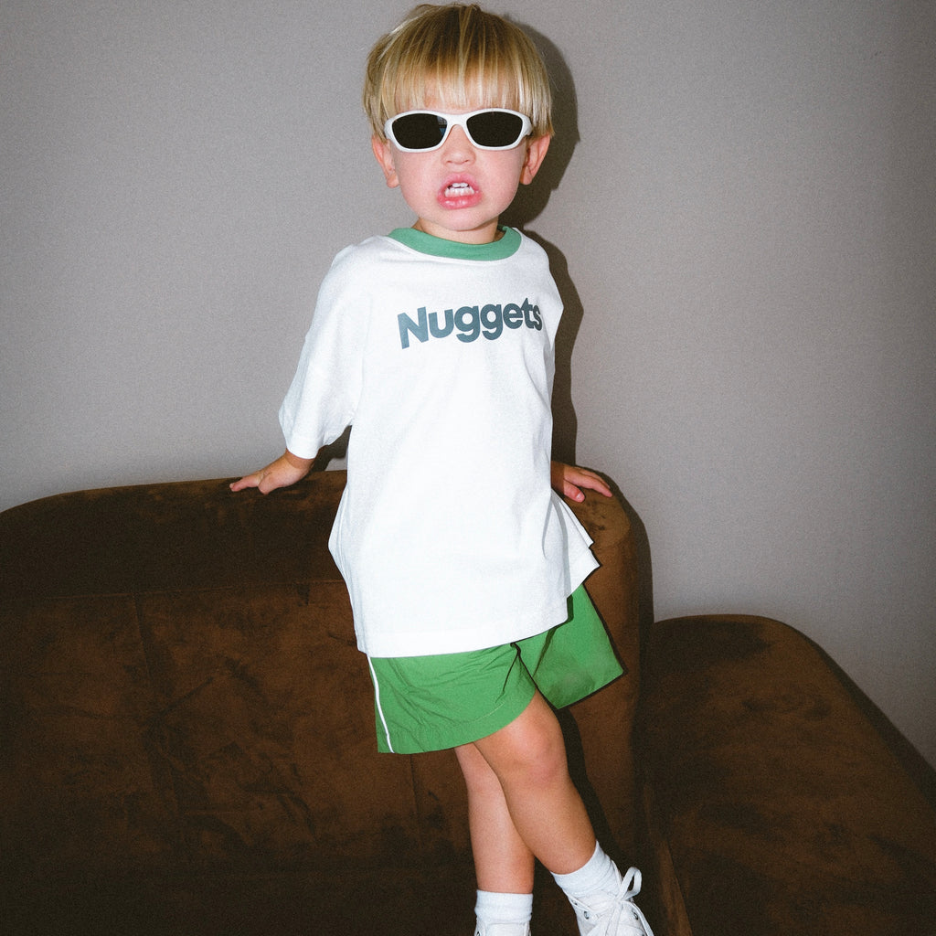 Nuggets Oversized Tee - Warm White