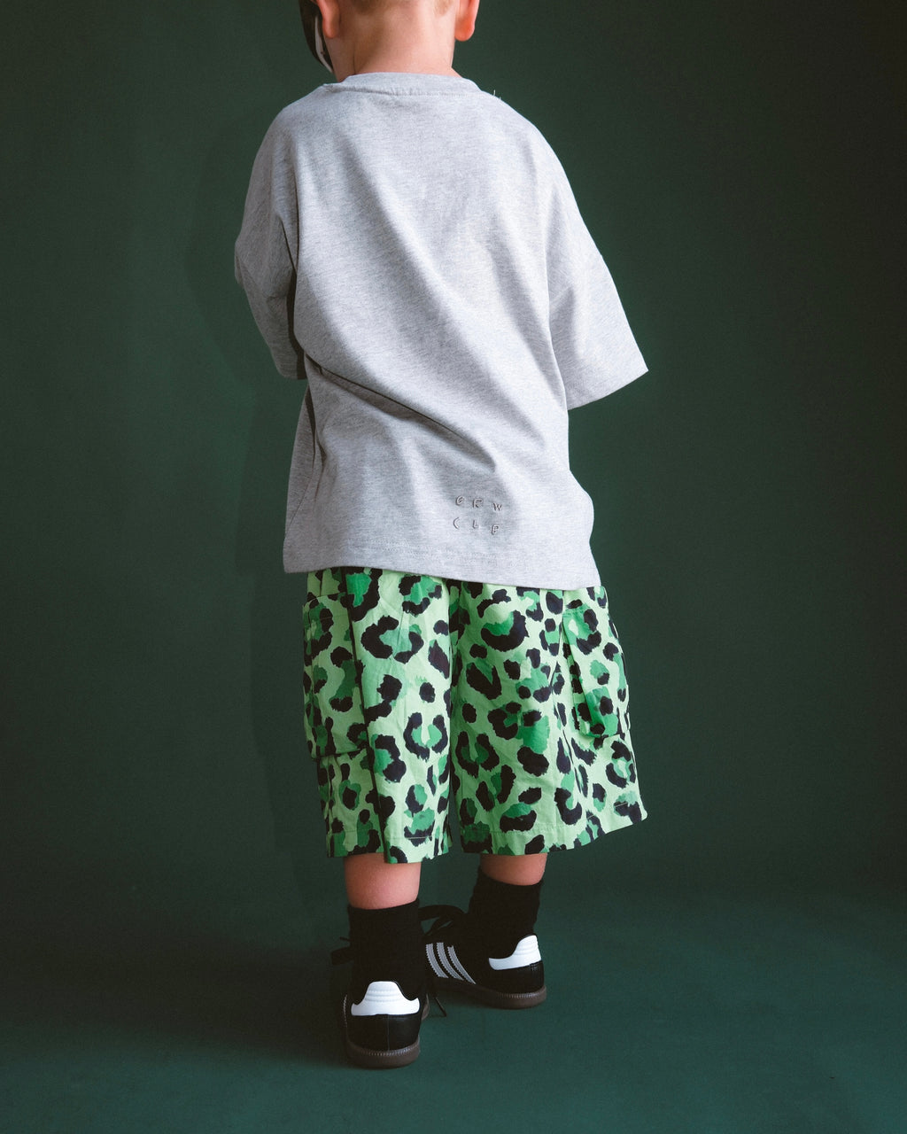 Leopard Cargo Short - Acid Lime