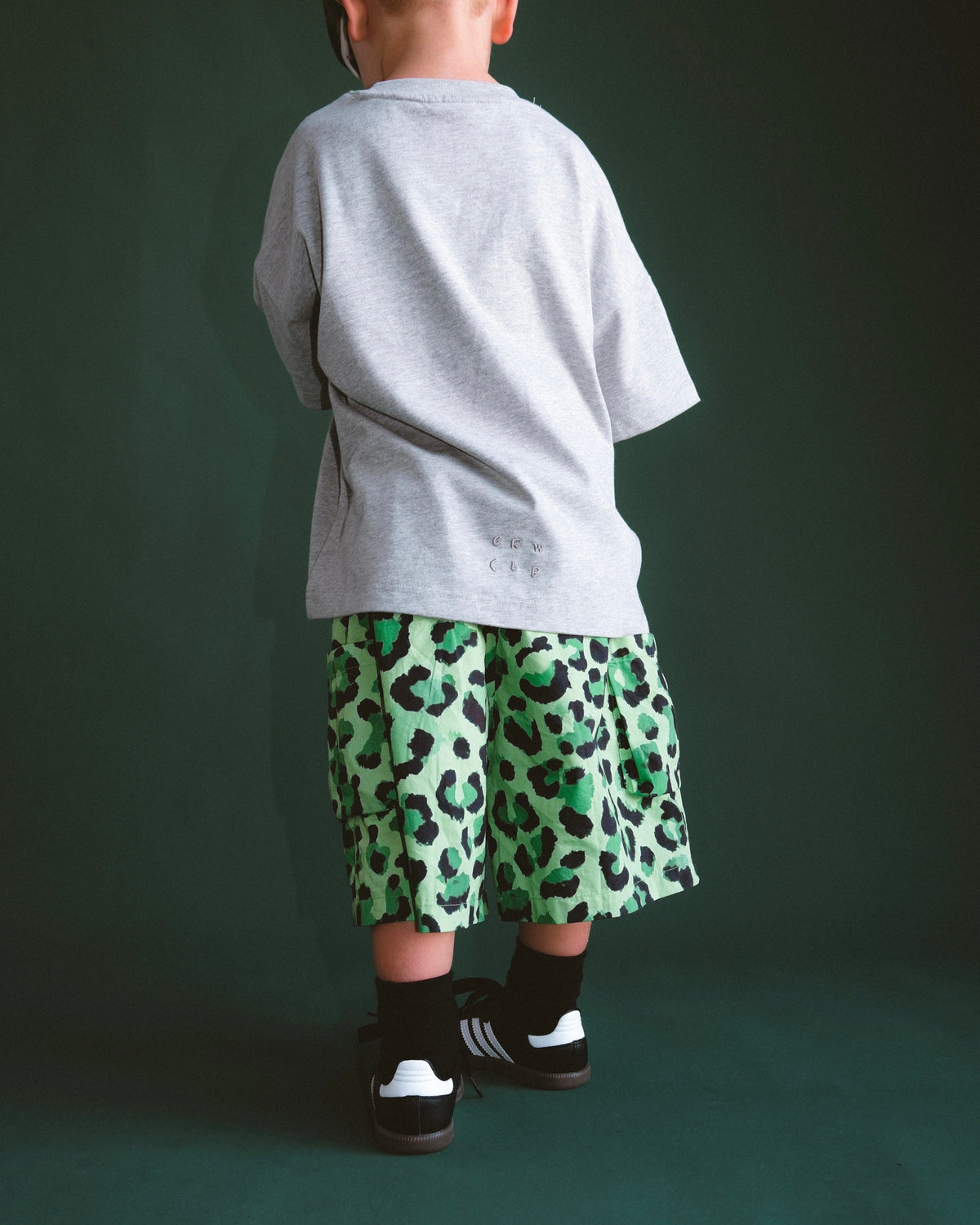 Leopard Cargo Short - Acid Lime