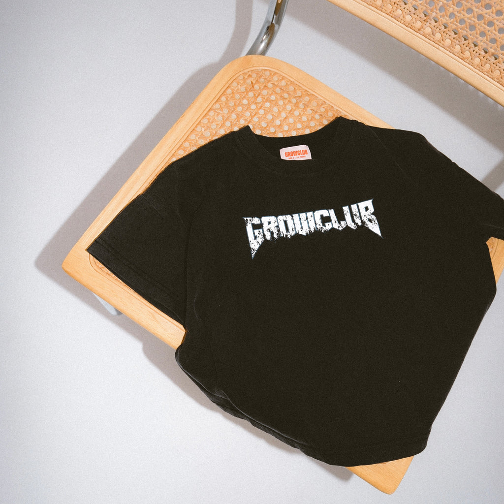 Metal Acid Wash Oversized Tee - Midnight