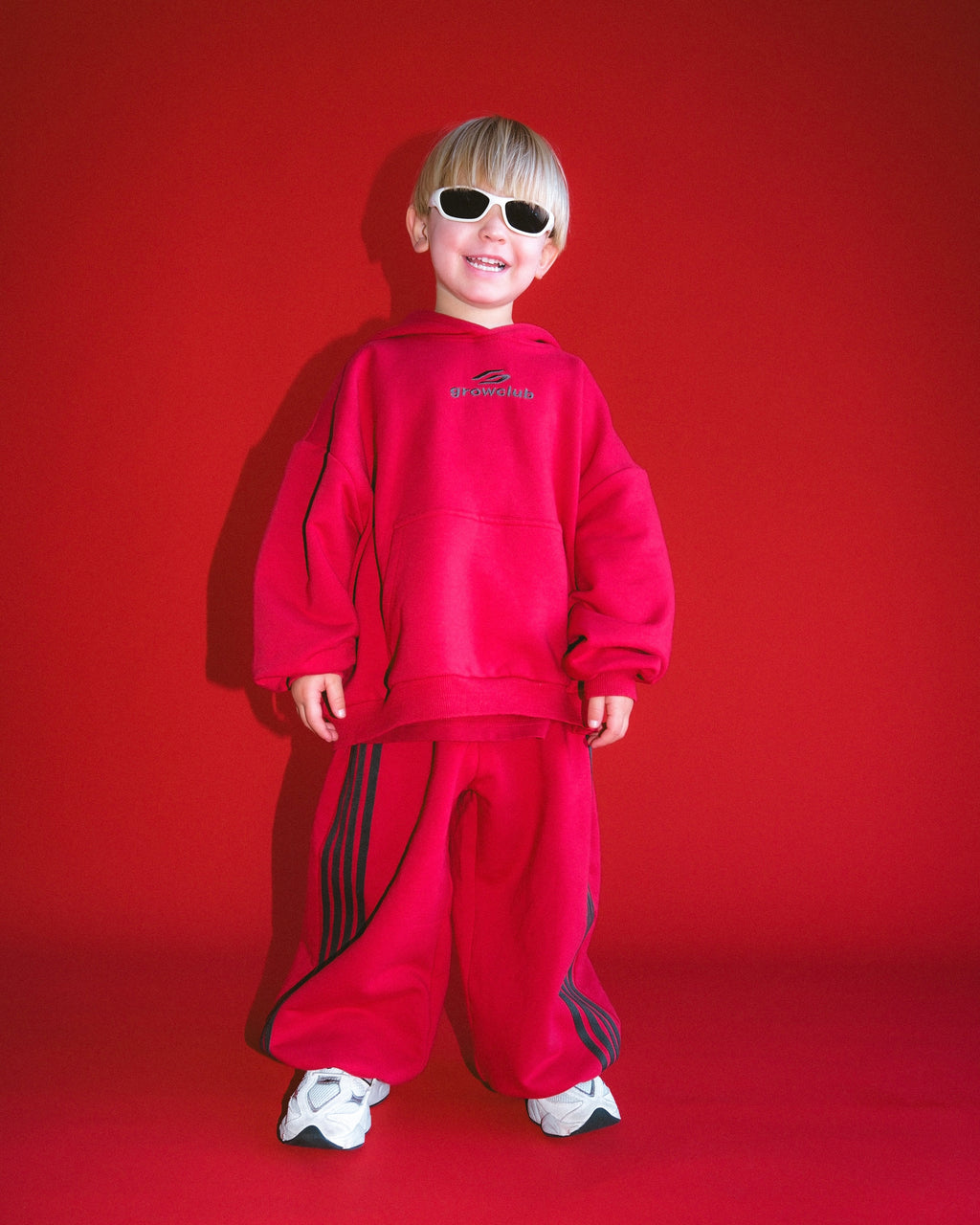Logo Fleece Hoodie - Red