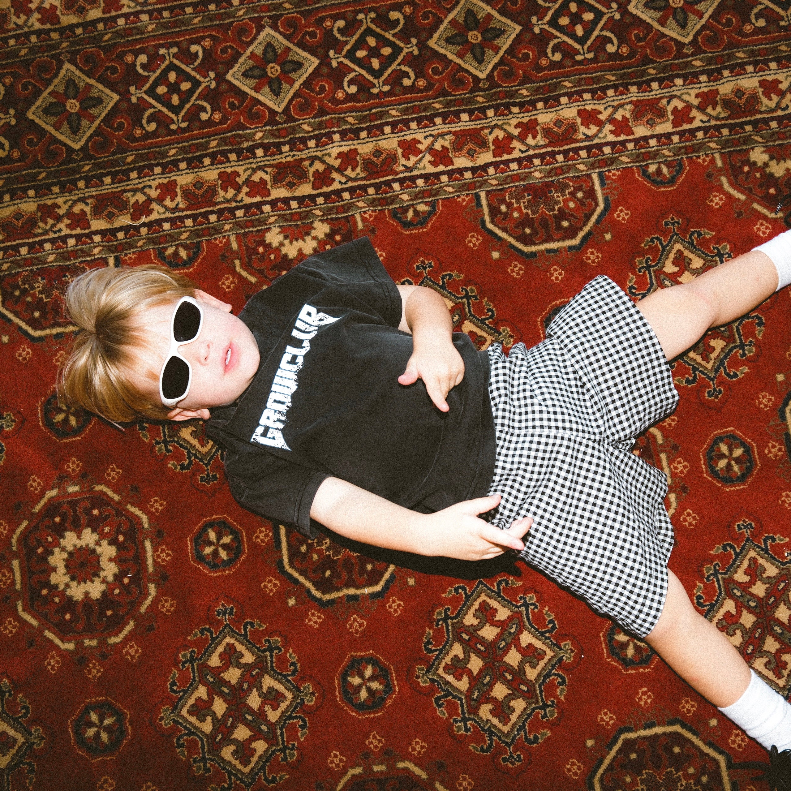 Metal Acid Wash Oversized Tee - Midnight