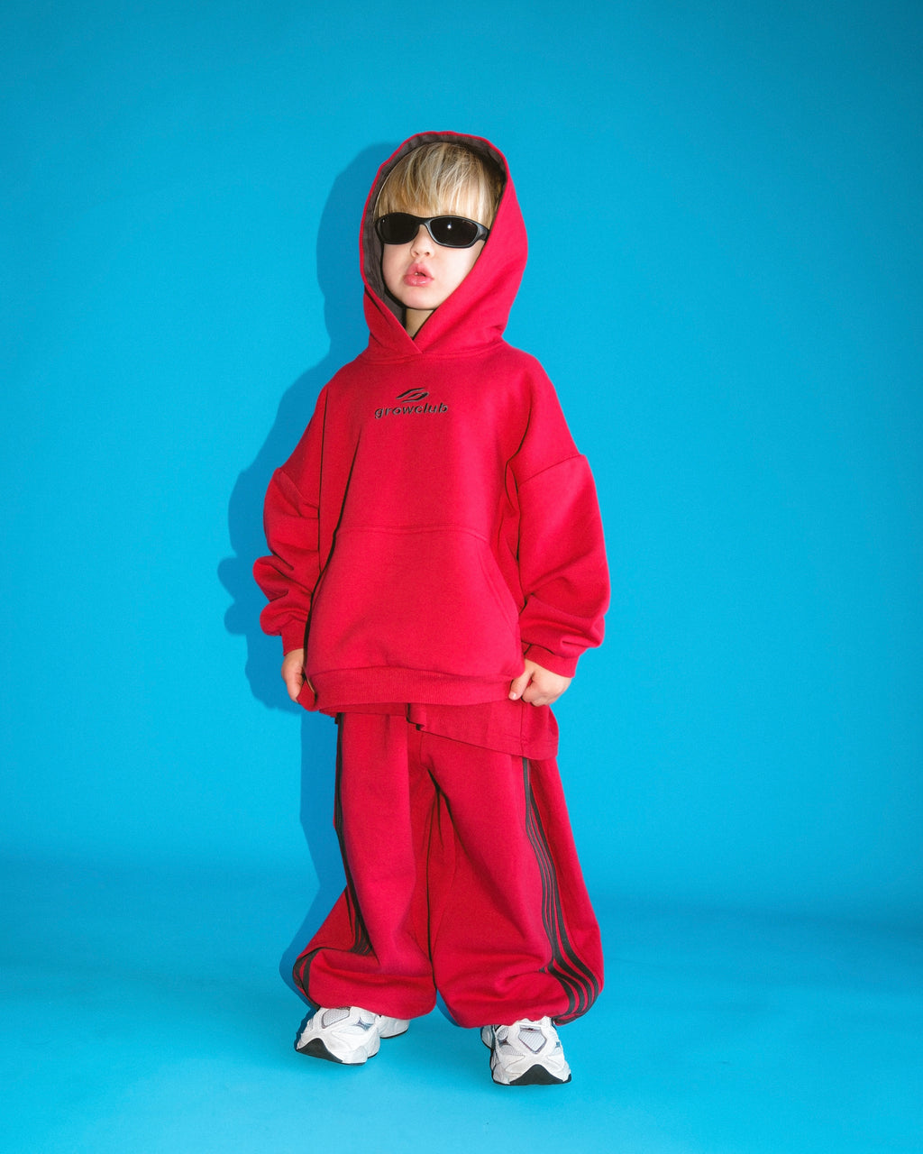 Logo Fleece Hoodie - Red