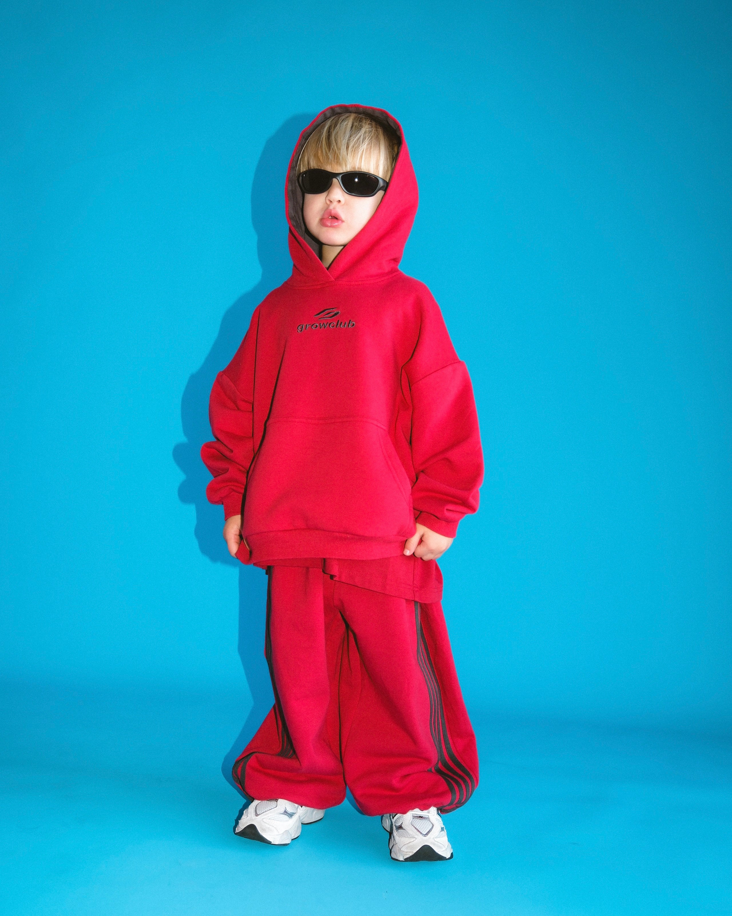 Logo Fleece Hoodie - Red