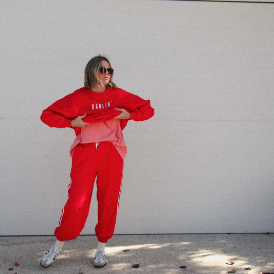 ADULTS Darlin’ Pullover - Racing Red