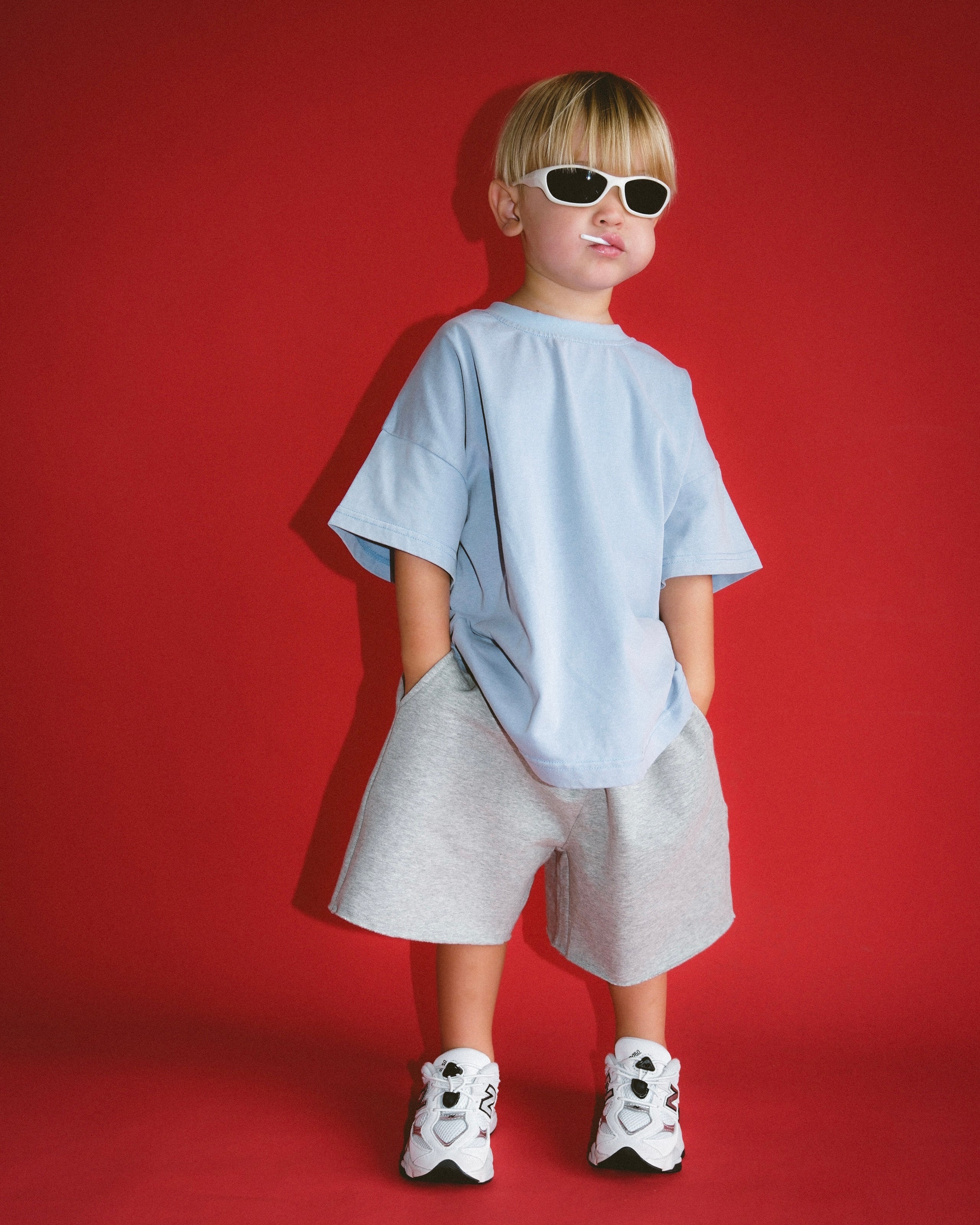 Basic Acid Wash Tee - Periwinkle