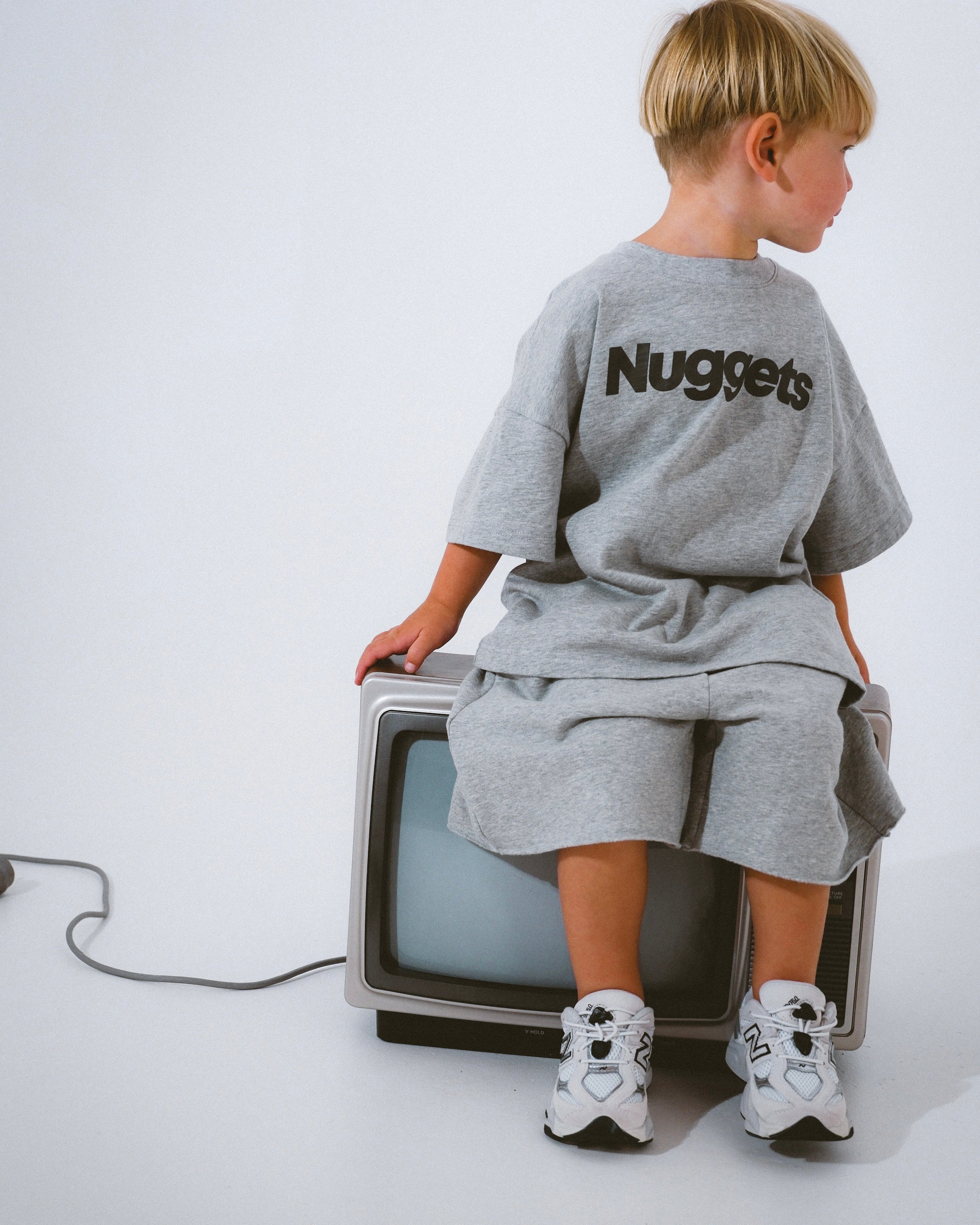 Nuggets Tee - Grey Marle