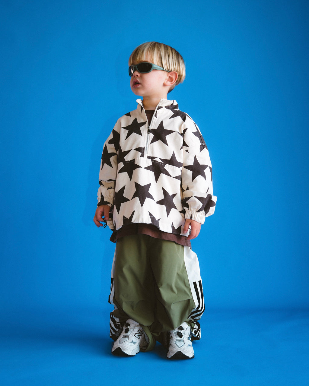 Wide Leg Tech Track Pant - Khaki