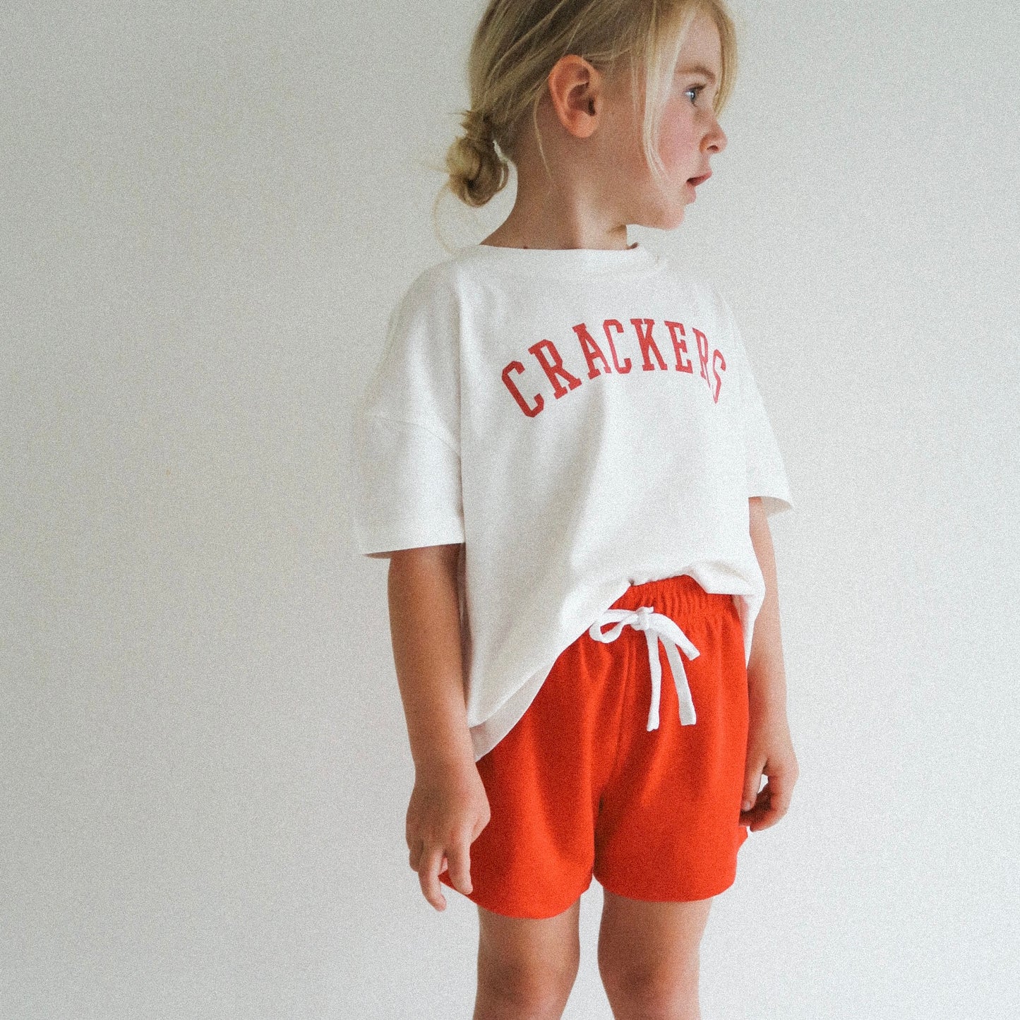 Crackers Oversized Tee - Warm White (CLEARANCE)