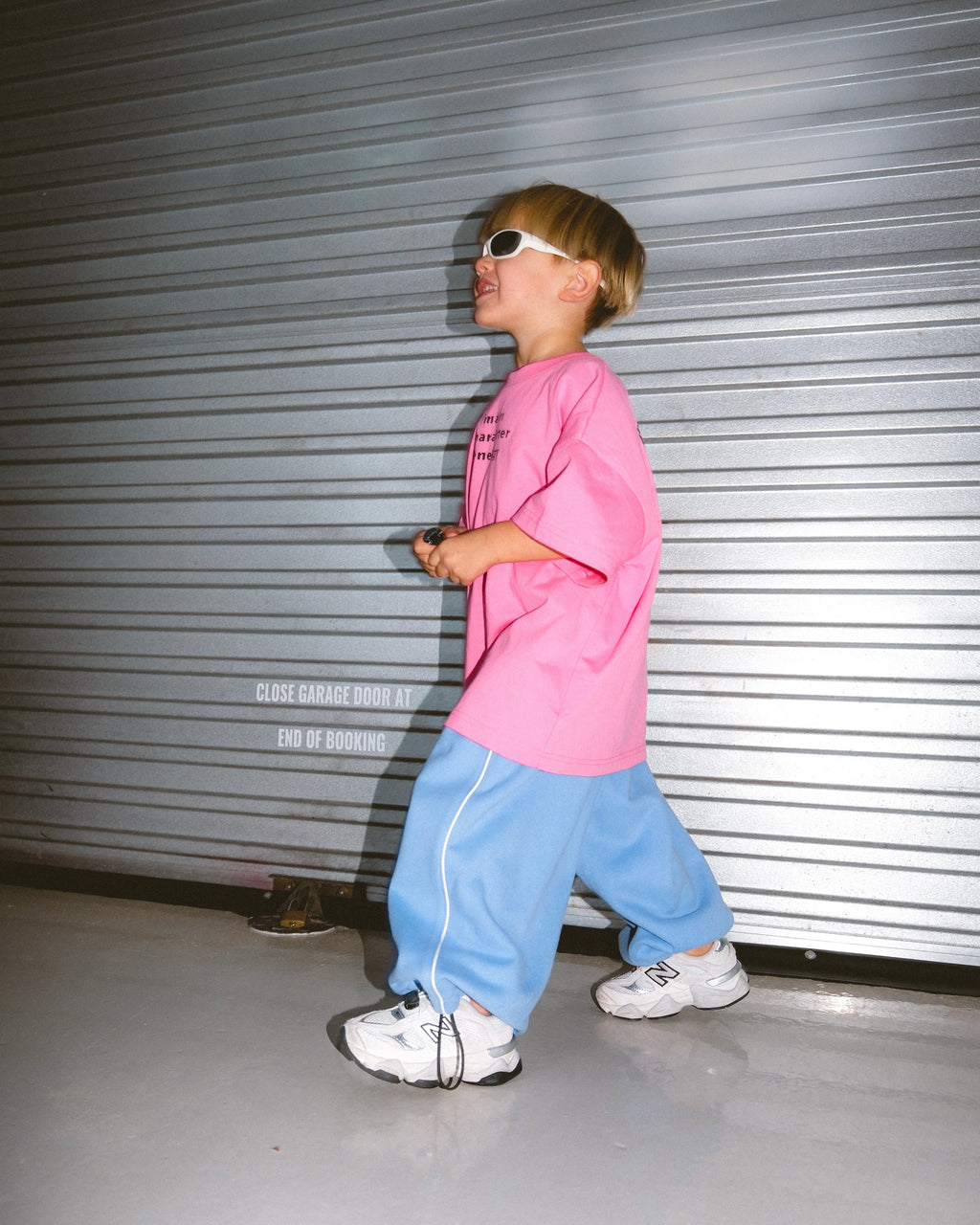 Wide Leg Track Pant - Periwinkle