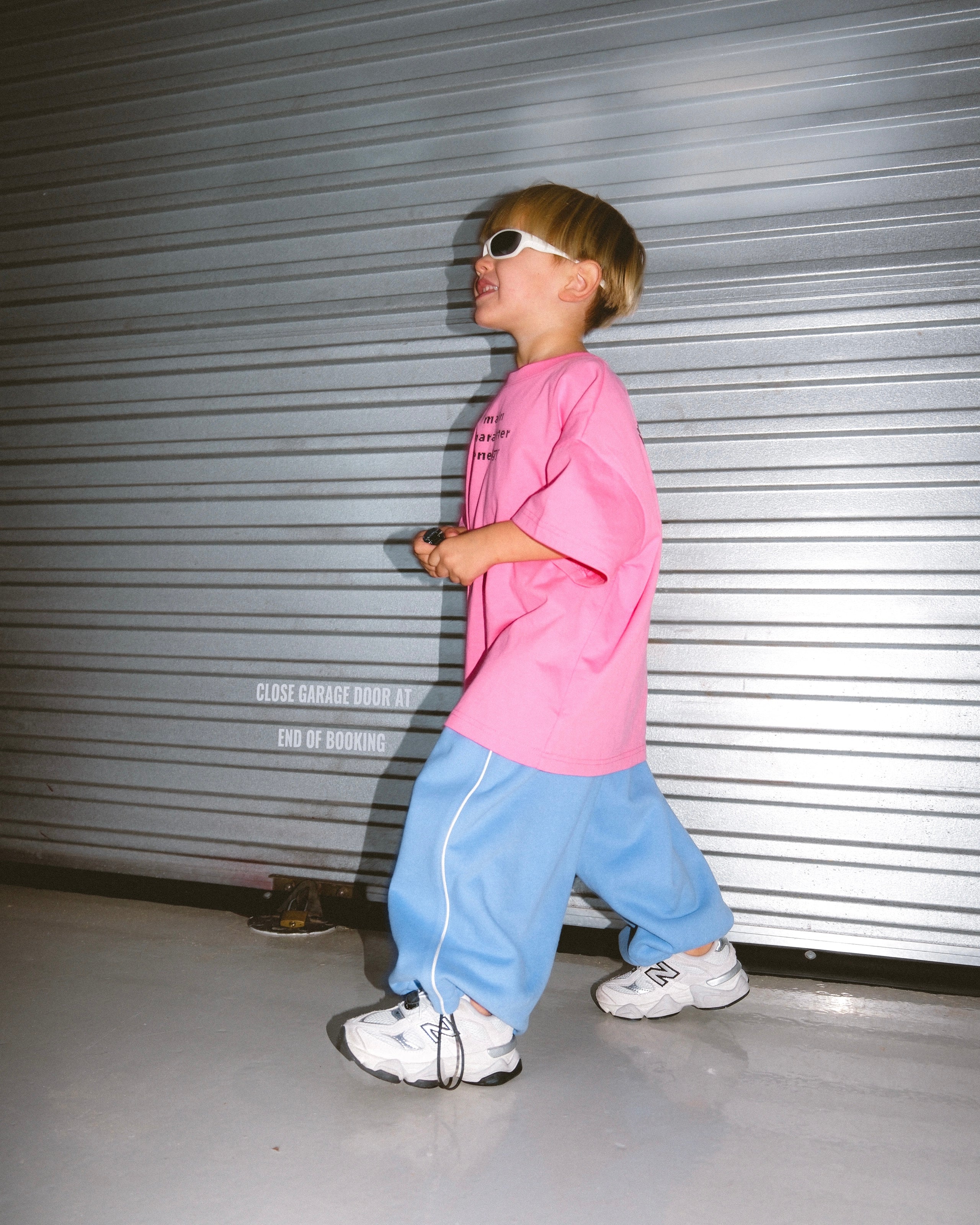 Wide Leg Track Pant - Periwinkle