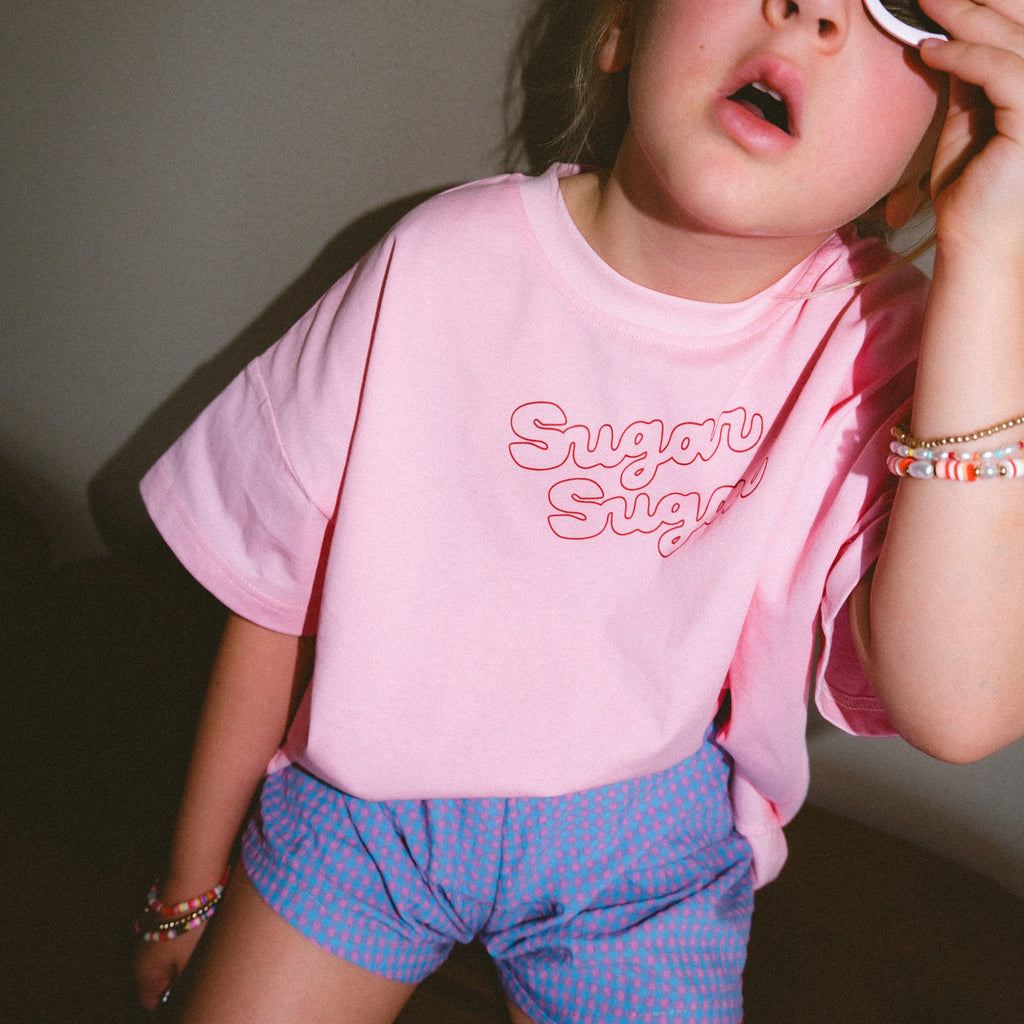 Sugar Sugar Oversized Tee - Cotton Candy