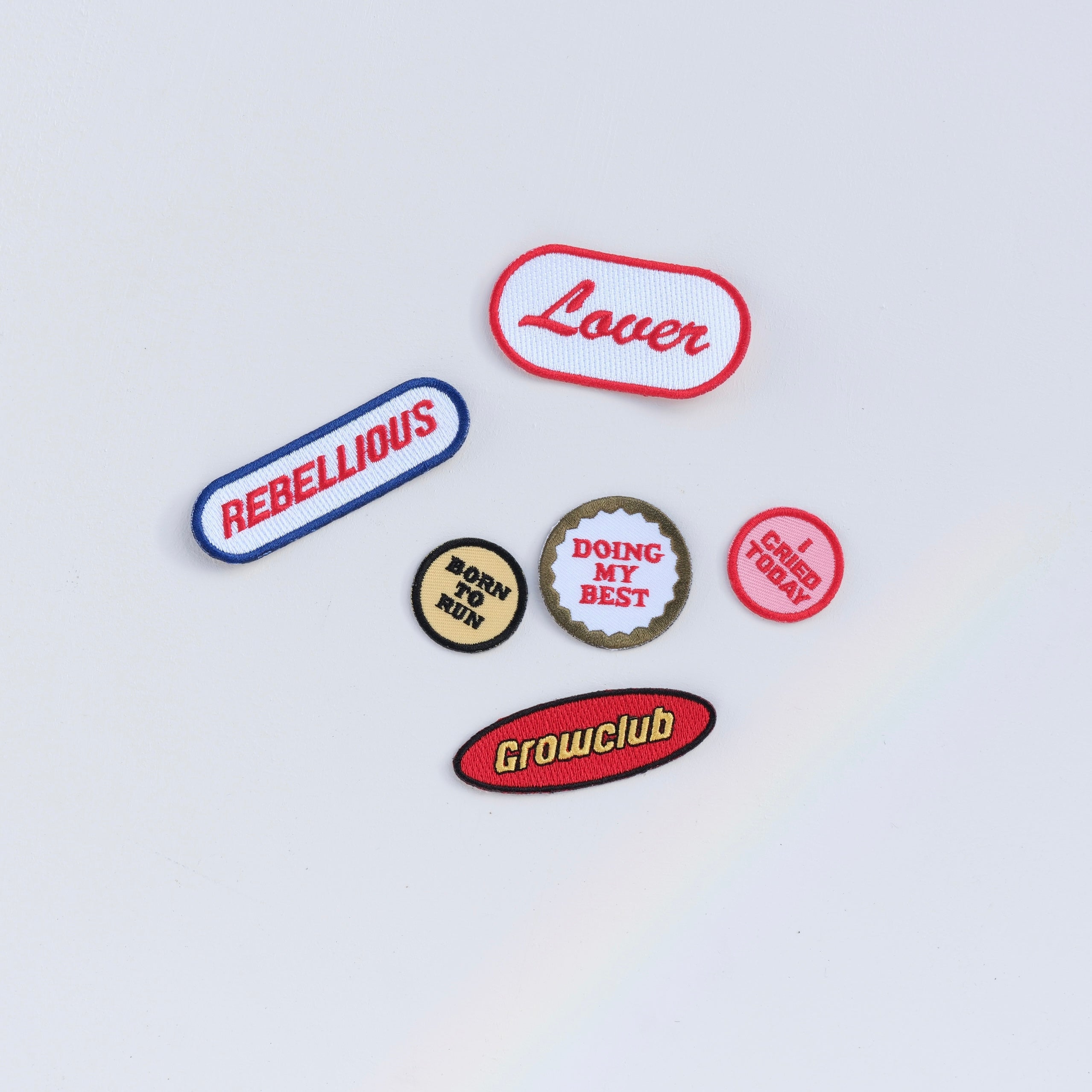 Iron On Patches - Pack of Six