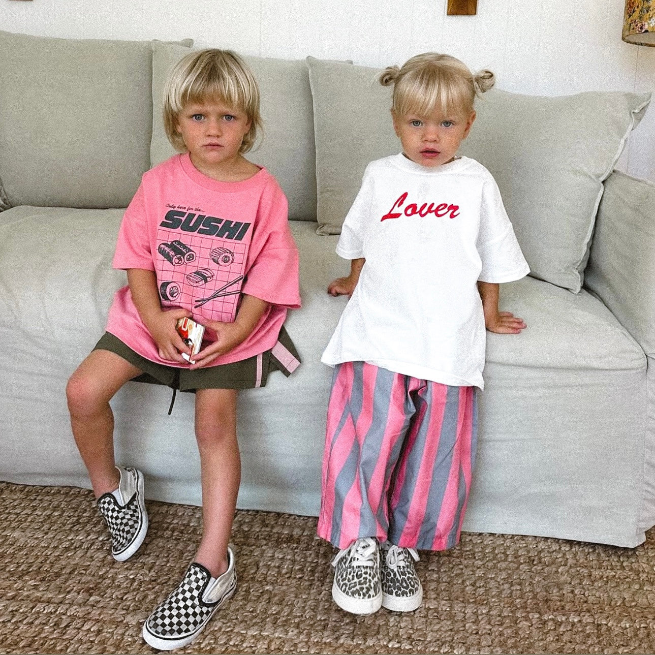 Carnival Balloon Pant - Pink/Grey