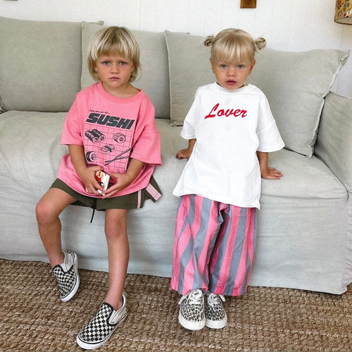 Carnival Balloon Pant - Pink/Grey