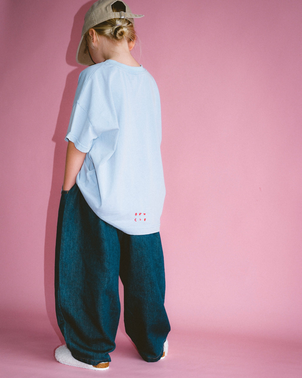 Basic Acid Wash Tee - Periwinkle