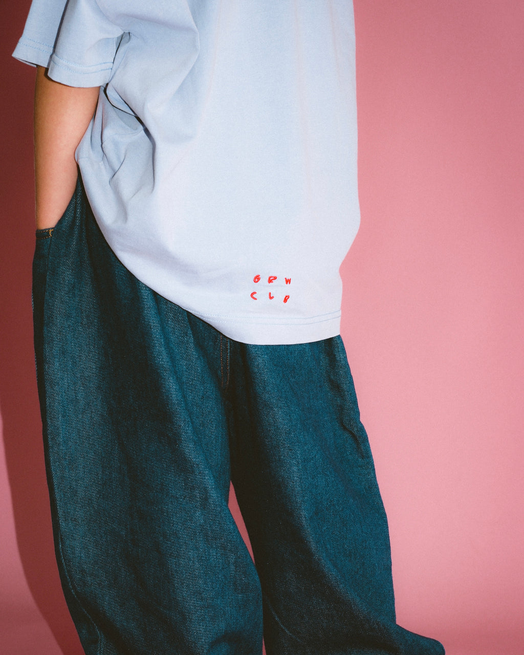 Basic Acid Wash Tee - Periwinkle